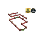 WW2 Normandy Wall w. Gate (low) (28mm)