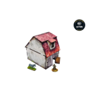 WW2 Normandy Coach House w. Chicken Coop (28mm)