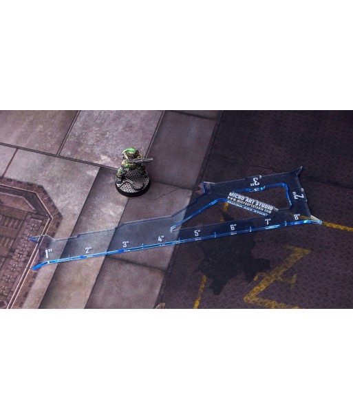 Gauge 1&quot; 2&quot; 3&quot; 8&quot; Spikey Fluo Blue